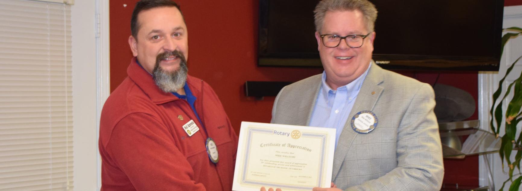 Williams named ‘Rotarian of the Month’